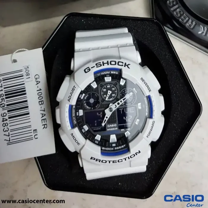 ساعت مچی مردانه کاسیو جی شاک اصل مدل GA-100B-7A