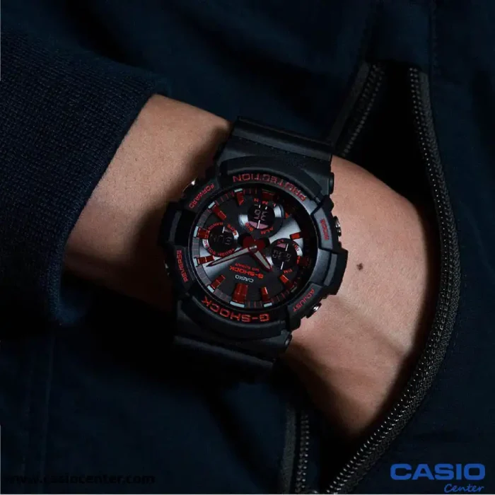 ساعت مچی مردانه کاسیو جی شاک اصل مدل GA-100BNR-1ADR