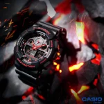 ساعت مچی مردانه کاسیو جی شاک اصل مدل GA-100BNR-1ADR