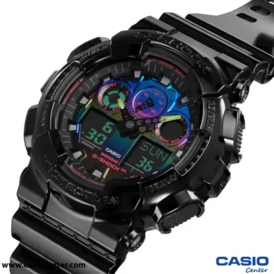 ساعت مچی مردانه کاسیو جی شاک اصل مدل GA-100RGB-1ADR