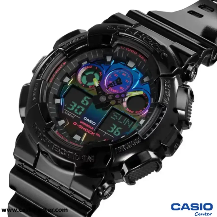 ساعت مچی مردانه کاسیو جی شاک اصل مدل GA-100RGB-1ADR
