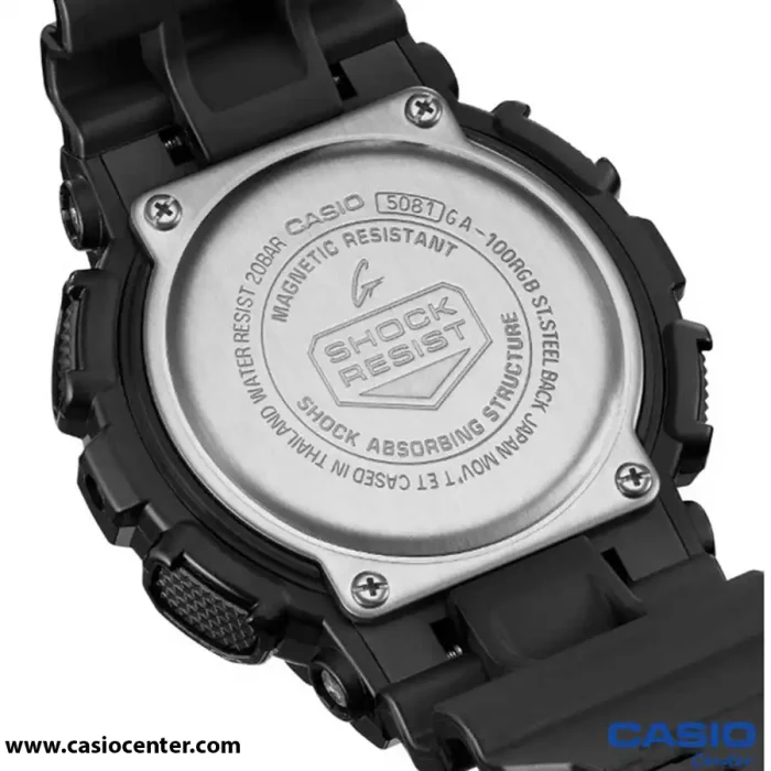 ساعت مچی مردانه کاسیو جی شاک اصل مدل GA-100RGB-1ADR