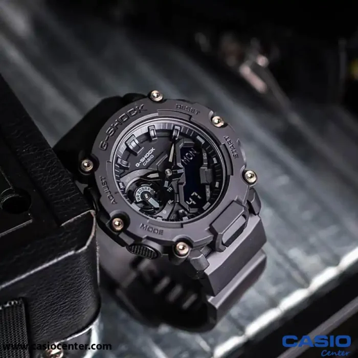 ساعت مچی مردانه کاسیو جی شاک اصل مدل GA-2200BB-1ADR