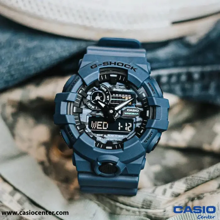 ساعت مچی مردانه کاسیو جی شاک اصل مدل GA-700CA-2ADR