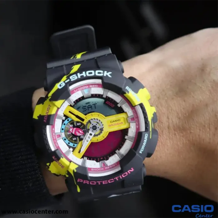ساعت مچی مردانه کاسیو جی شاک اصل مدل GA-110LL-1ADR