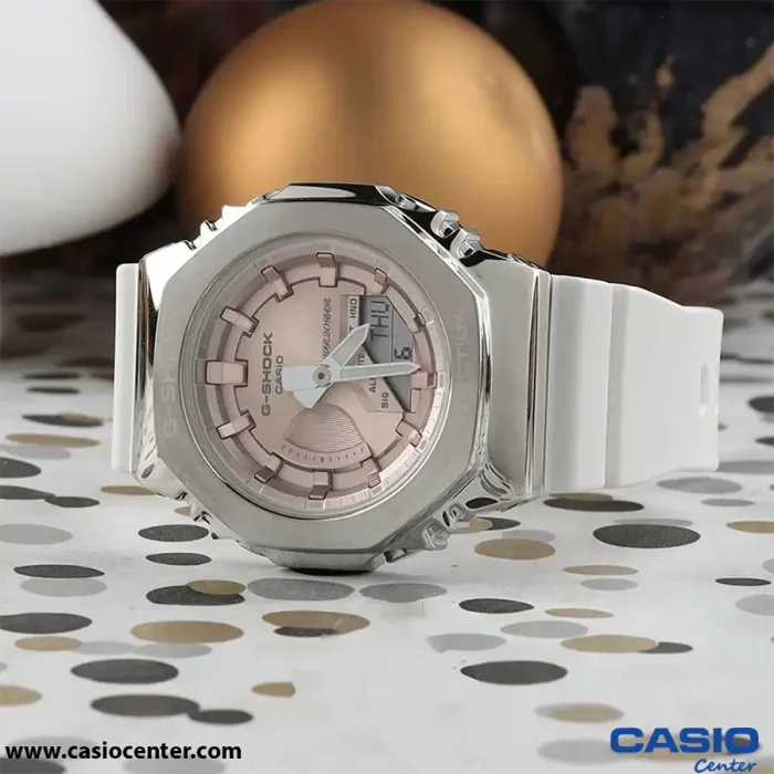ساعت مچی زنانه کاسیو جی شاک اصل مدل GM-S2100WS-7ADR