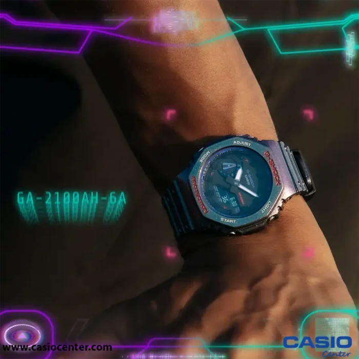 ساعت مچی مردانه کاسیو جی شاک اصل مدل GA-2100AH-6ADR