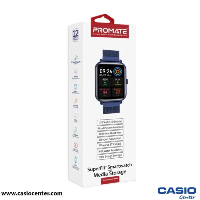 ساعت هوشمند پرومیت مدل PROWATCH-M18.BLUE