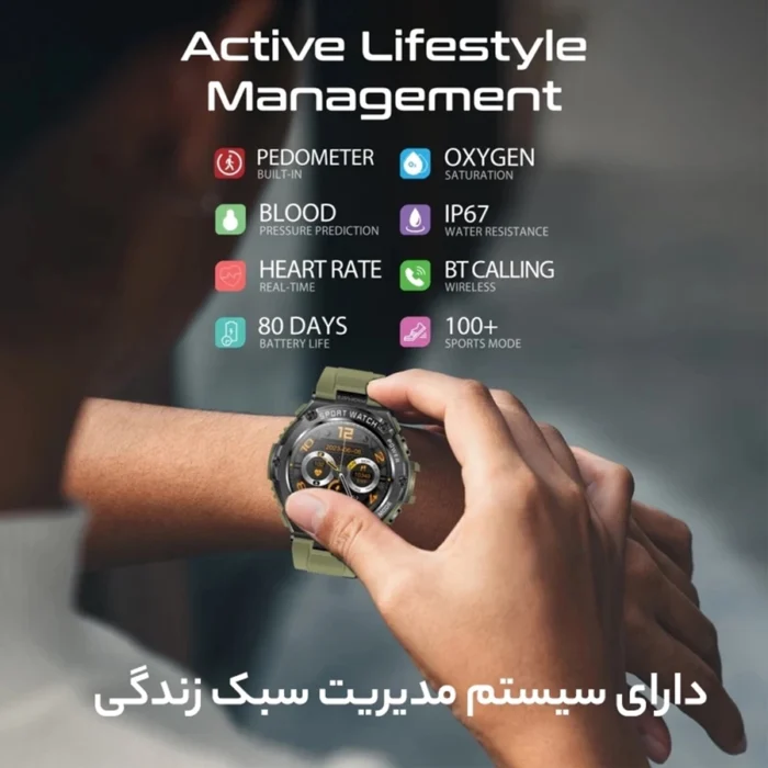 ساعت هوشمند پرومیت مدل XWATCH-R19.MID