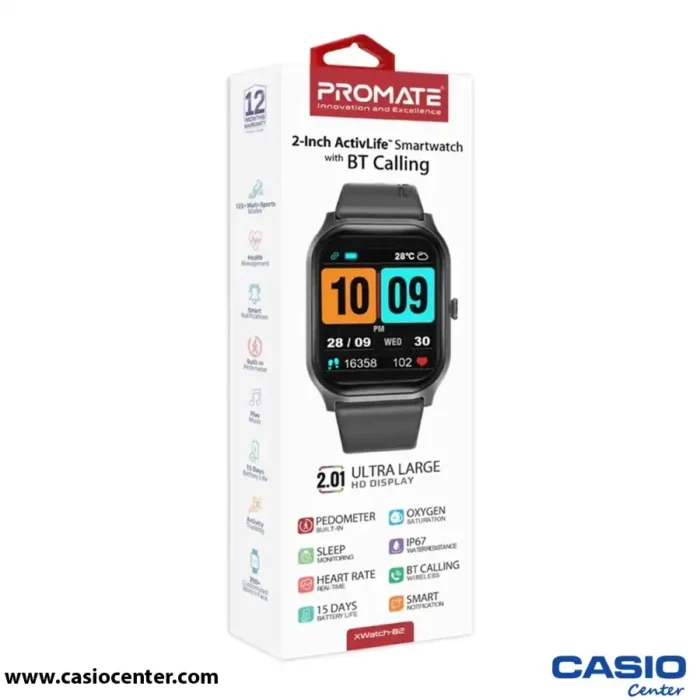 ساعت هوشمند پرومیت مدل XWATCH-B2.BLACK